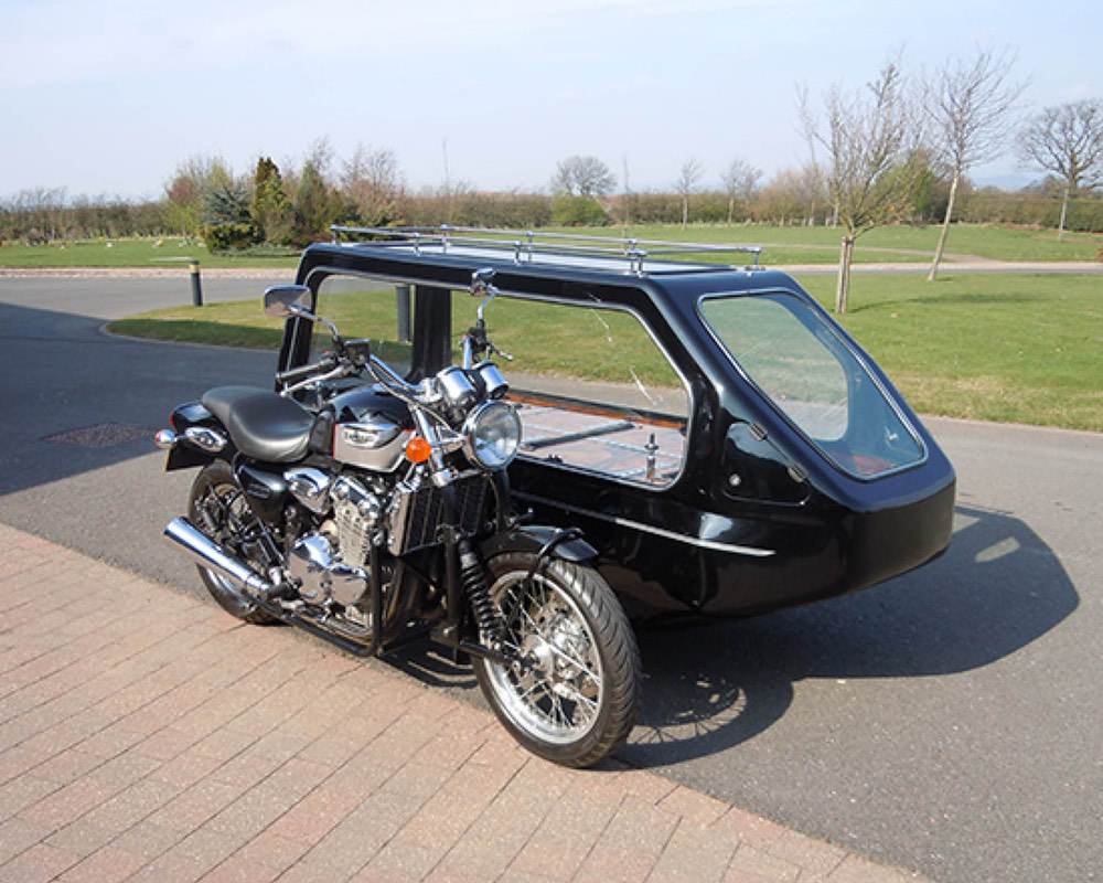 A range of Motorcycle Hearses are available including a Suzuki Hyabusa